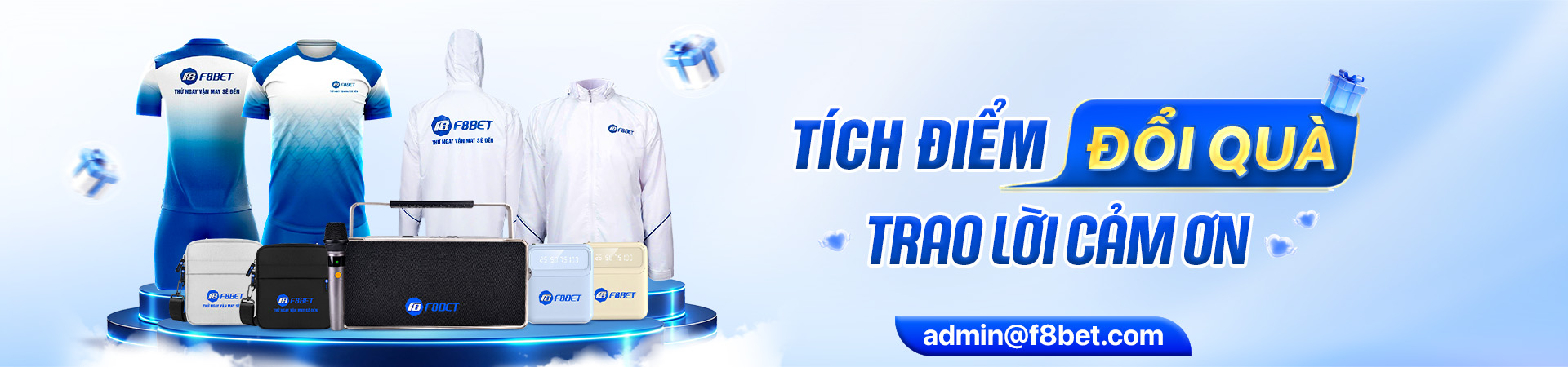 f8bet banner chương trình đổi quà